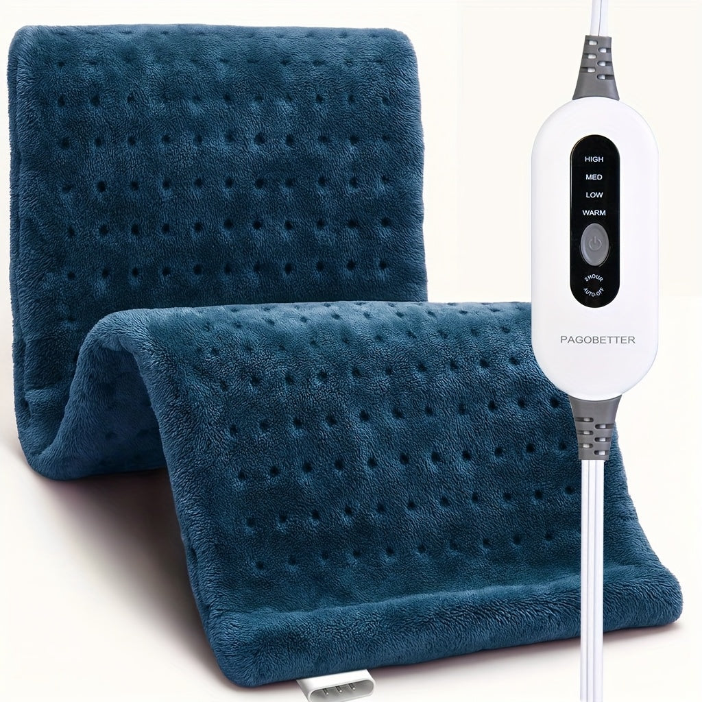 Heating Pad for Back Neck Shoulders & Cramps – Ultra Soft Flannel with 6 Heat Settings, Dry & Moist Heat, Auto Shut-Off, Machine Washable, 3 Sizes (12x15 / 12x24 / 17x33 in), Perfect Gift for Mom