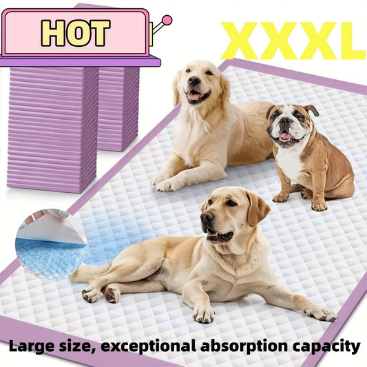 8-Layer Super Absorbent Dog Pee Pads 100 Count – Leakproof Puppy Training Pads, Odor Control, Tear-Resistant, 23.6x23.6 & 34x28 Inch Sizes for Dogs, Cats & Labs