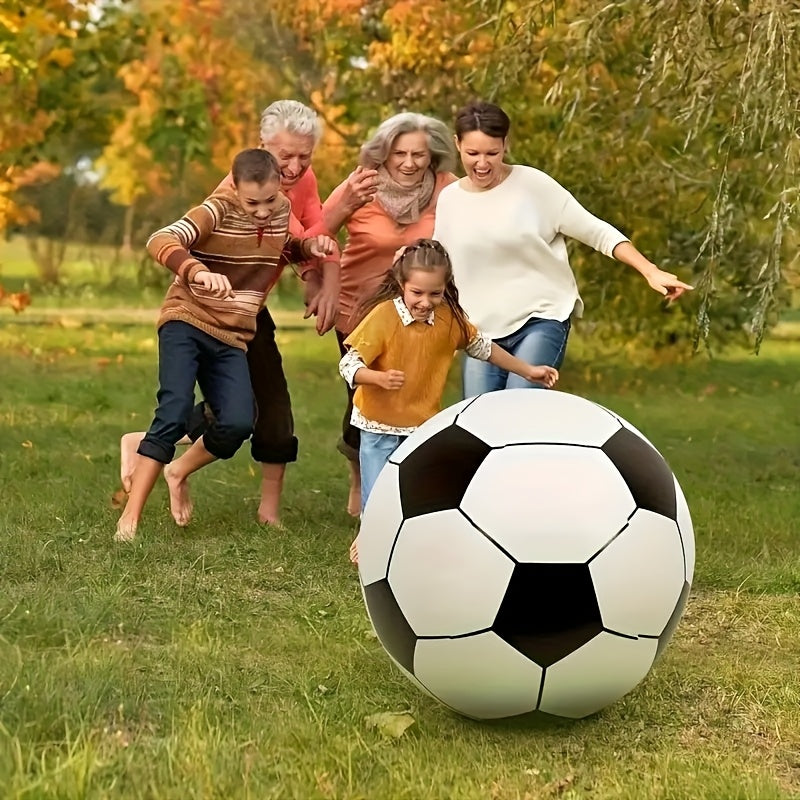 Giant Inflatable Soccer Ball 40 Inch - Extra Large Outdoor Toy for Pool Parties, Backyard Games, Beach & Playground, Reusable Party Decoration Ball for Kids & Adults