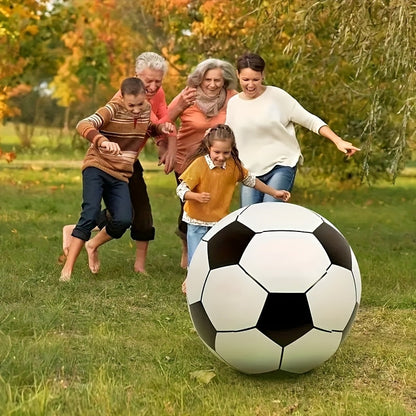 Giant Inflatable Soccer Ball 40 Inch - Extra Large Outdoor Toy for Pool Parties, Backyard Games, Beach & Playground, Reusable Party Decoration Ball for Kids & Adults