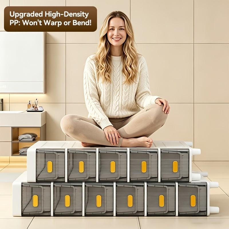 Slim Rolling Storage Cabinet with Drawers and Wheels Waterproof PP Organizer 3 4 5 6 Tier for Bathroom Kitchen Bedroom Small Spaces – Narrow Drawer Unit