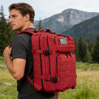 45L Tactical Backpack for Men & Women – Large Capacity Hiking Camping Travel Bag, 3-Day Bug Out Bag for Outdoor Fitness & Adventure, 13 Colors Available