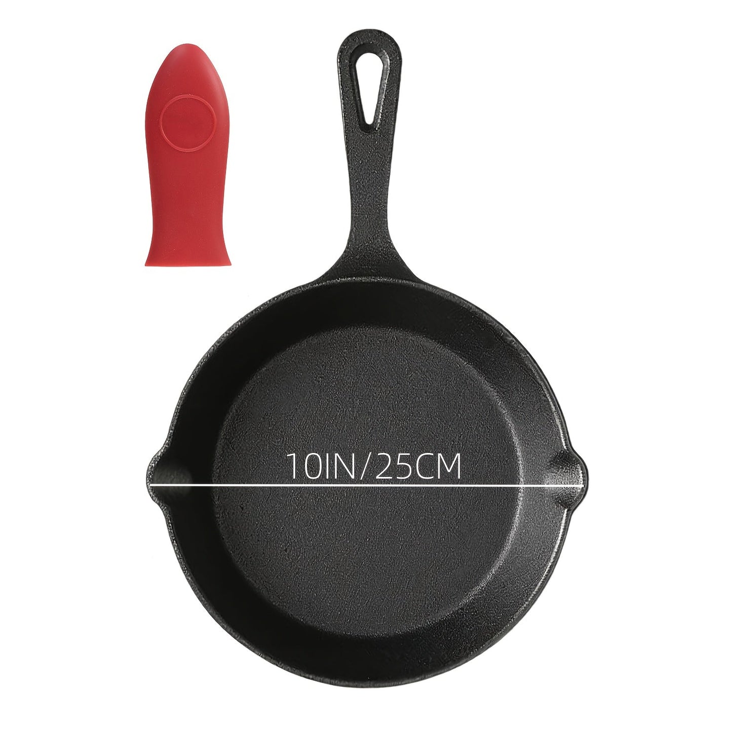 Cast Iron Cookware Set 6-Piece Non-Stick Skillet Dutch Oven Grill Pan Kit for Induction Gas Campfire BBQ Outdoor Cooking Kitchen