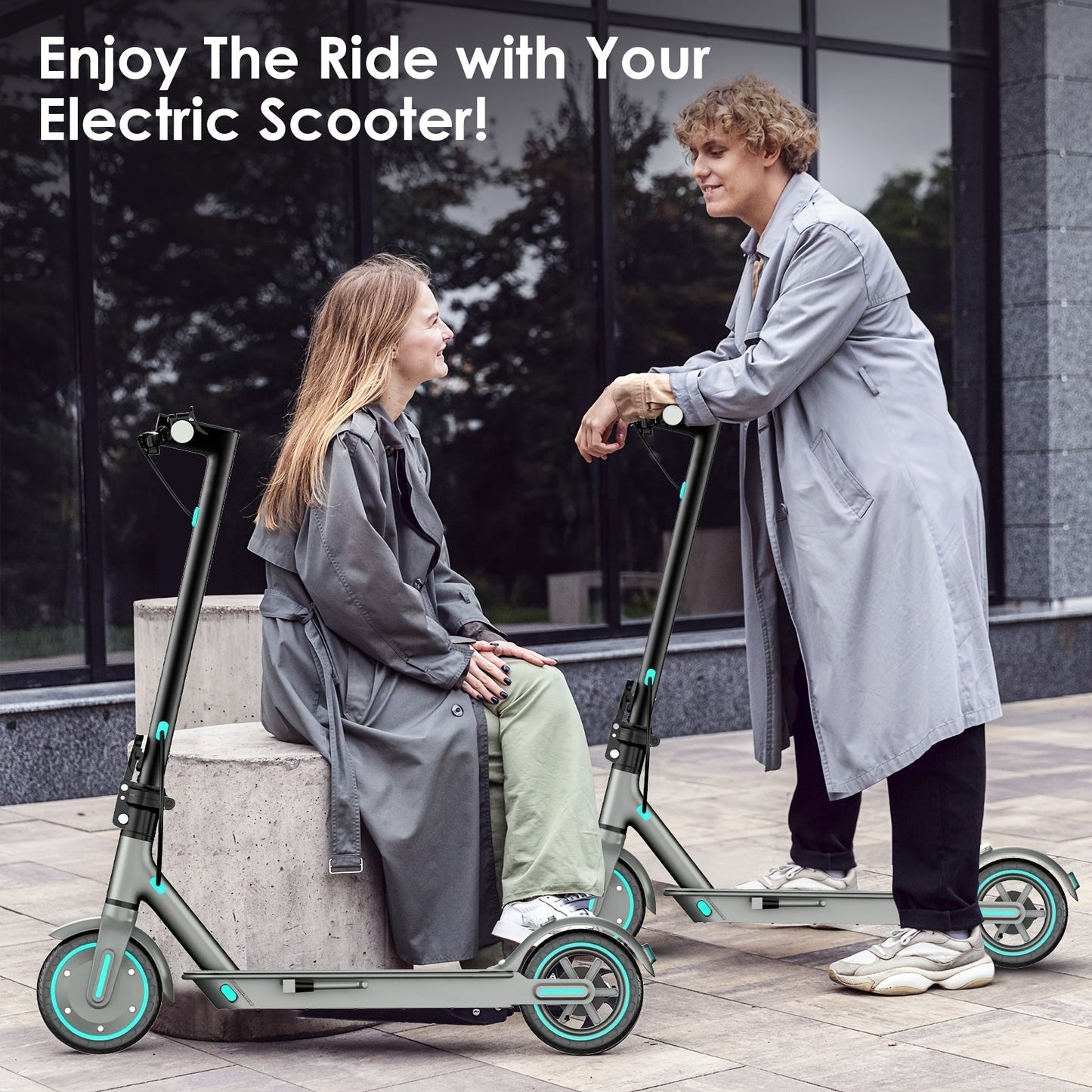 Foldable Electric Scooter for Adults 350W Brushless Motor Dual Drum Brake 8.5 Inch Solid Tires 3-Speed LCD Display 265 lbs Max Load 3-Second Fold Portable Urban Commuter E-Scooter