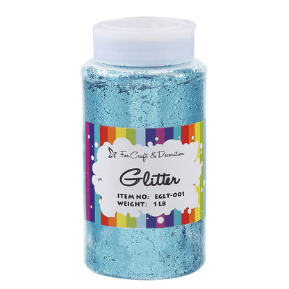1lb Craft Glitter Powder in 19 Colors – Fine, Ultra Fine & Chunky Glitter with Shaker Top for Tumblers, Resin, Scrapbooking & DIY Crafts, Bulk Glitter for Kids & Adults
