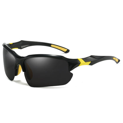 Half Frame Polarized Sports Sunglasses for Men UV400 Protection Lightweight Goggles for Skiing Driving Running Fishing Outdoor Activities 3-Pack or 10-Pack