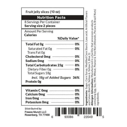 Assorted Fruit Slices Jelly Candy 10 oz – Chewy Sugar-Coated Gummy Candy Bag with Orange, Lemon, Lime & Cherry Flavors, Perfect for Parties, Lunchboxes & Candy Buffets
