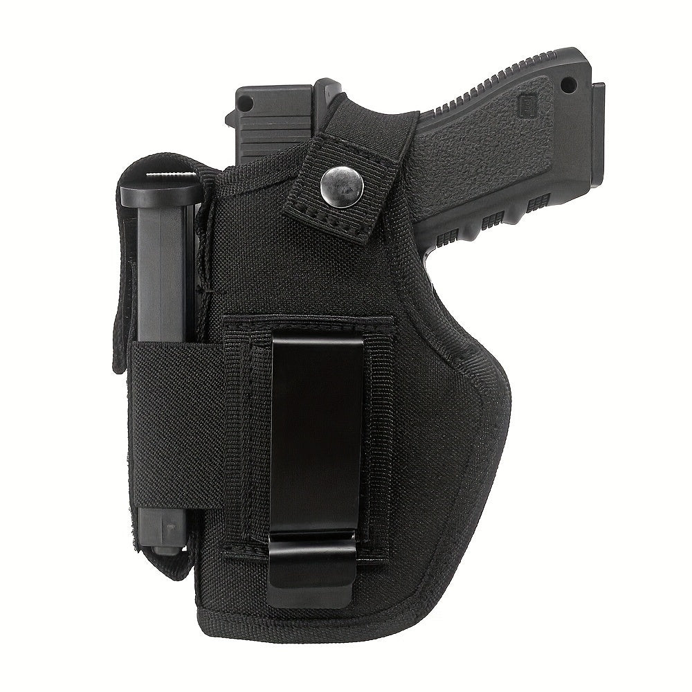 2-Pack IWB OWB Gun Holsters Universal Concealed Carry Waistband Holster for Glock, S&W, Springfield, Ruger & Most Pistols – Inside Outside Waistband, Adjustable Retention, Right Hand Draw, Black