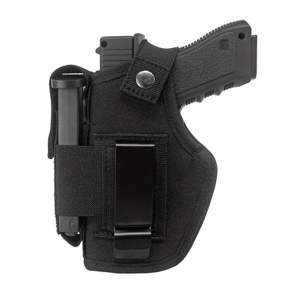 2-Pack IWB OWB Gun Holsters Universal Concealed Carry Waistband Holster for Glock, S&W, Springfield, Ruger & Most Pistols – Inside Outside Waistband, Adjustable Retention, Right Hand Draw, Black