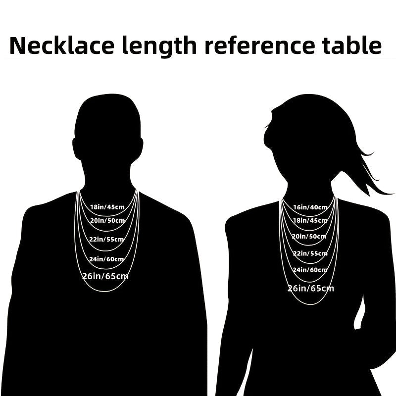 925 Sterling Silver Simple Chain Necklace for Men and Women – Unisex Elegant Minimalist Pendant Necklace with Gift Box, 18 to 24 Inch, Perfect Gift for Mom Girlfriend Wife Birthday Anniversary