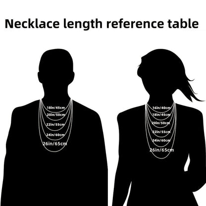 925 Sterling Silver Simple Chain Necklace for Men and Women – Unisex Elegant Minimalist Pendant Necklace with Gift Box, 18 to 24 Inch, Perfect Gift for Mom Girlfriend Wife Birthday Anniversary