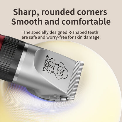 Rechargeable Cordless Pet Grooming Clippers with LED Display - Professional Wireless Dog Hair Trimmer, Detachable Blades, 4 Comb Guides, Low Noise 36V USB Charging, for Dogs Cats Small Animals