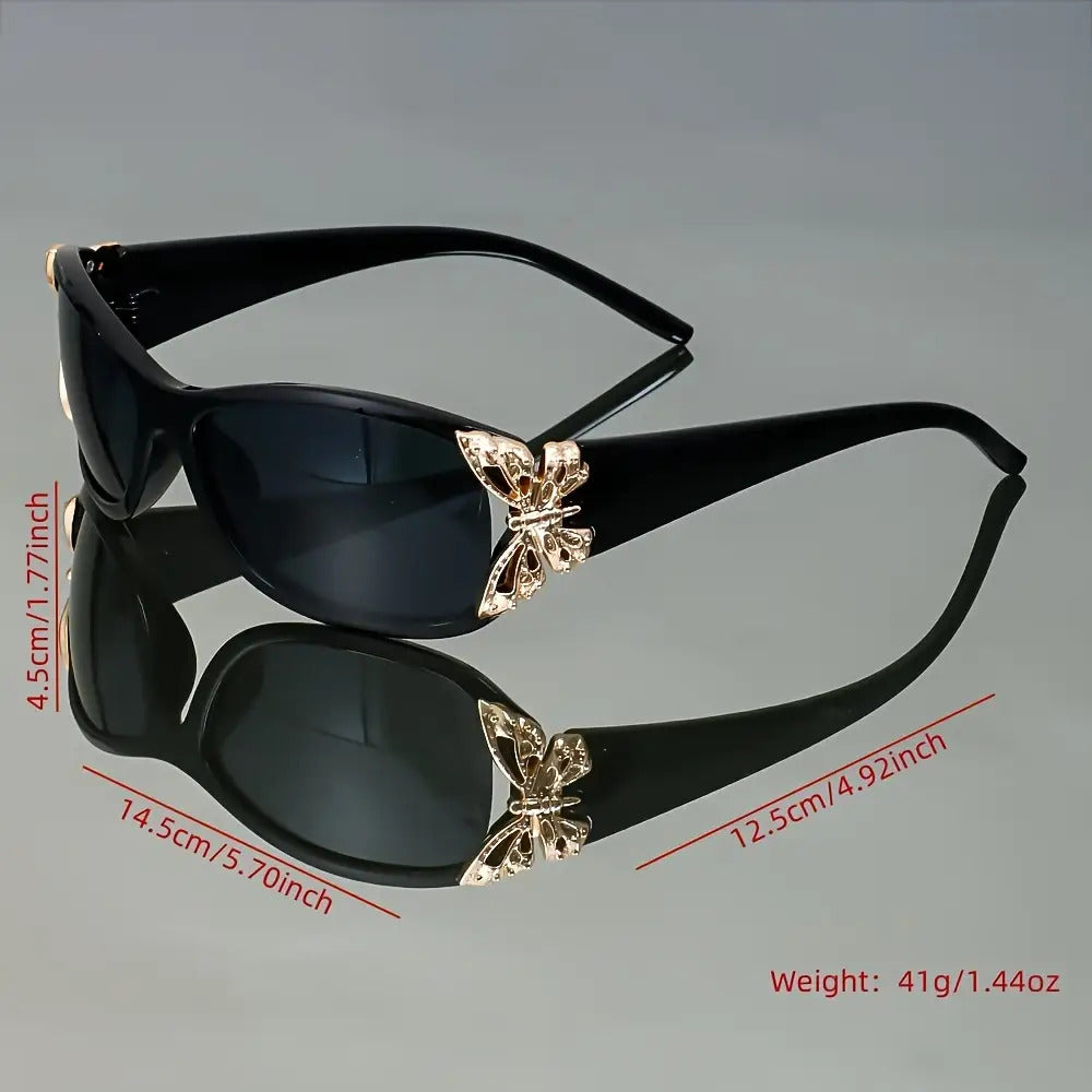 Butterfly Gradient Color Fashion Glasses for Women & Men – High-End Trendy Casual Eyewear, Multifunctional Stylish Sunglasses for Daily Wear & Outdoor Use