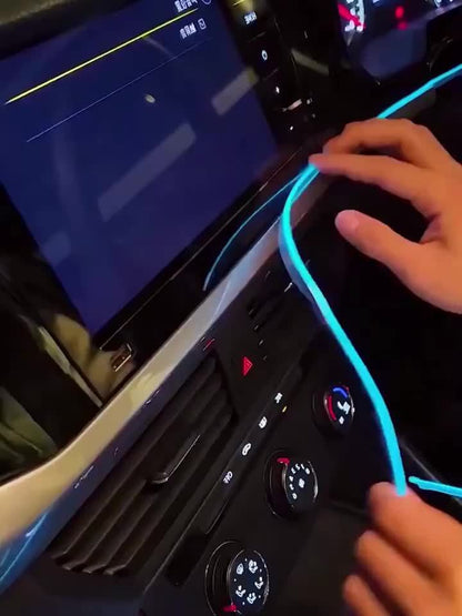 Car Interior LED Ambient Light Kit 7-Color RGB App Control with Music Sync Rhythm 3M Strip for Doors Console Dashboard – Wireless Car Atmosphere Lighting Underglow Accent Lights