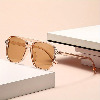 3pcs Rectangular Leopard Print Sunglasses for Women – Dual Bridge Reflective Mirror Lens PC Frame Fashion Eyewear Set for Daily Wear Summer Festival Birthday Mother's Day Gift