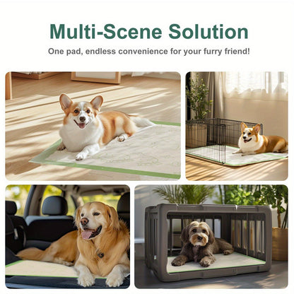 Heavy-Duty Dog Pee Pads 24"x24" – 6-Layer Extra Thick Leak-Proof & Odor-Locking Puppy Training Pads, 50/100/200/300/400 Count, for Puppies, Dogs, Cats & Rabbits
