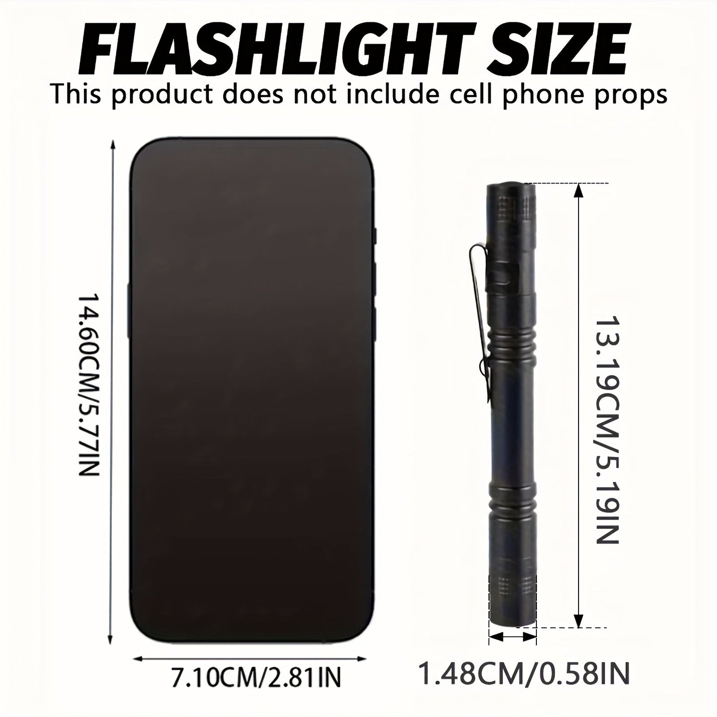 UV Blacklight Flashlight 395nm Portable Ultraviolet Light for Counterfeit Detection Pet Urine Stain Scorpion Hunting Ringworm, Multi-Pack 4/6/8/12pcs, AAA Battery Powered