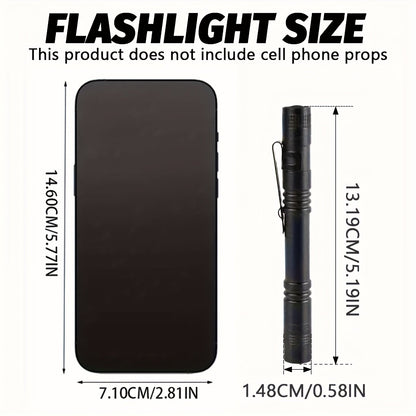 UV Blacklight Flashlight 395nm Portable Ultraviolet Light for Counterfeit Detection Pet Urine Stain Scorpion Hunting Ringworm, Multi-Pack 4/6/8/12pcs, AAA Battery Powered