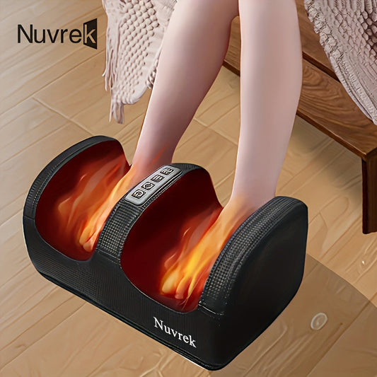 Foot Massager Machine with Heat for Circulation & Relaxation – Shiatsu Deep Kneading, Air Compression, Electric Foot Massager, Father's Day Mother's Day Gift