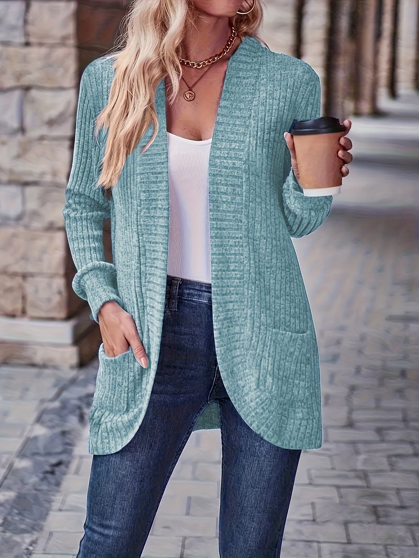 Women's Loose Casual Long Sleeve Blouse Solid Color Pocket Thread Splicing Relaxed Fit Top 10 Colors S-XXL Everyday Wear