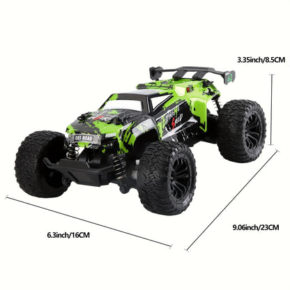 RC Off-Road Toy Car 2.4GHz – Durable Alloy Body All-Terrain Remote Control Car for Kids 3+, 4WD Fun Off-Road Model Truck, Best Birthday Easter Gift for Boys