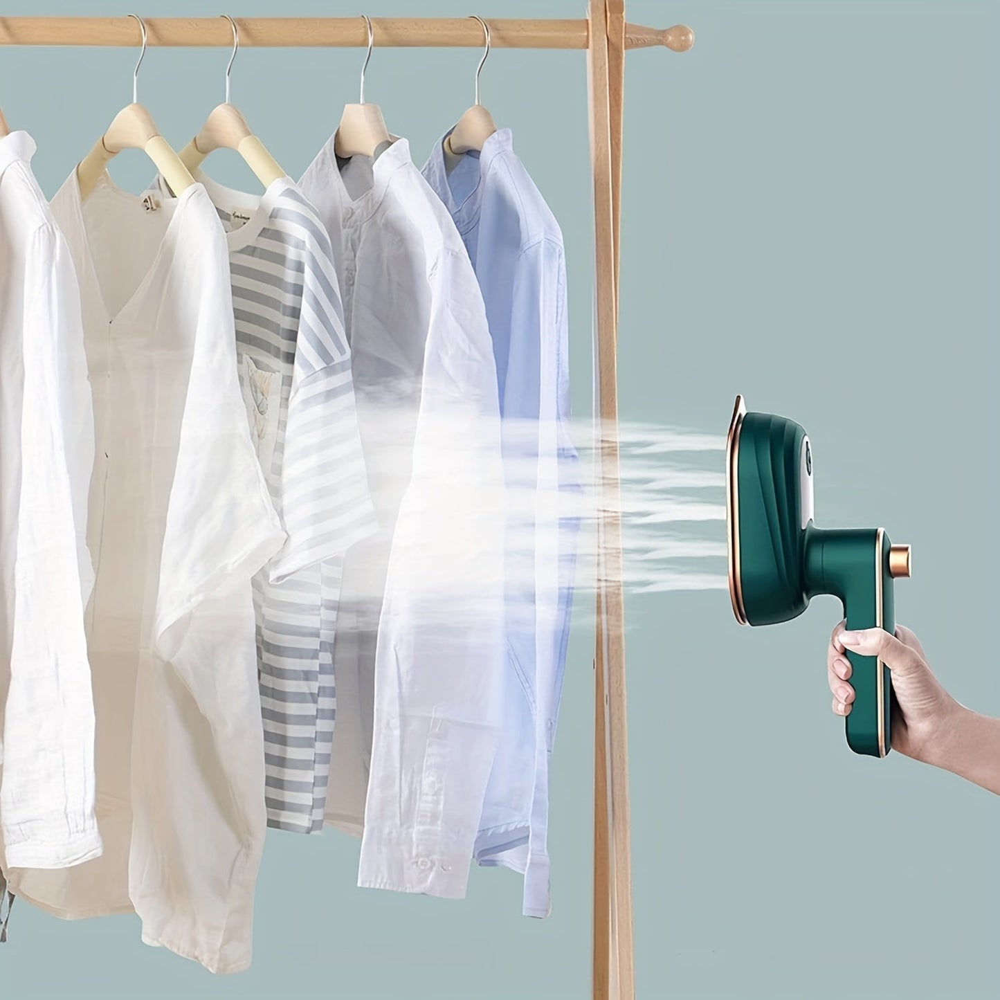 Mini Portable Travel Clothes Steamer Iron – Handheld Garment Steamer Fast Heat-Up Wrinkle Remover for Travel, College Dorm & Home, Compact Steam Iron for All Fabrics, Lightweight & Easy to Use