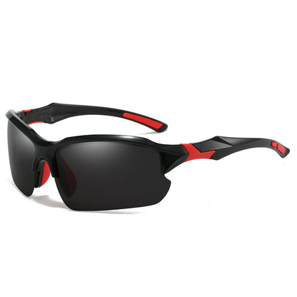 Half Frame Polarized Sports Sunglasses for Men UV400 Protection Lightweight Goggles for Skiing Driving Running Fishing Outdoor Activities 3-Pack or 10-Pack