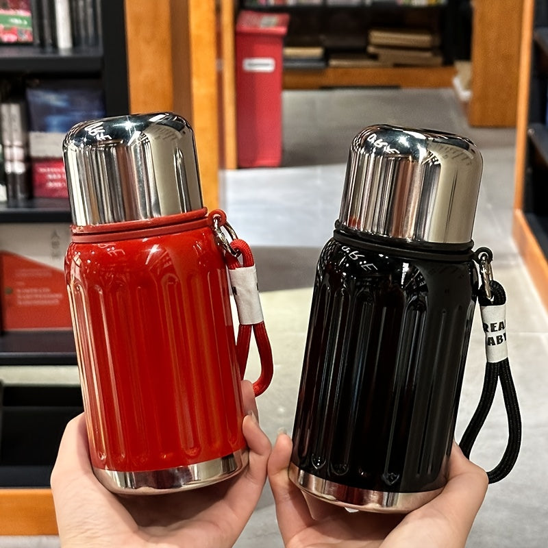 316 Stainless Steel Vacuum Insulated Thermos Cup Dopamine Color All Metal Water Bottle Keeps Drinks Hot and Cold for Work School Camping Sports Travel Portable Fashionable Tumbler Red Black Blue White