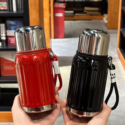316 Stainless Steel Vacuum Insulated Thermos Cup Dopamine Color All Metal Water Bottle Keeps Drinks Hot and Cold for Work School Camping Sports Travel Portable Fashionable Tumbler Red Black Blue White