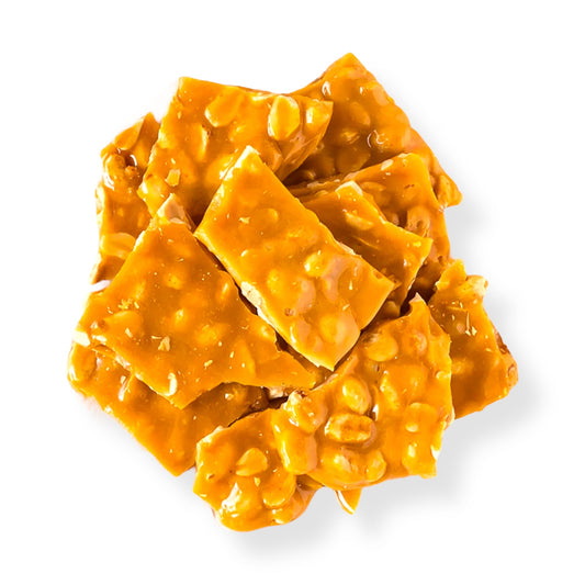 Peanut Brittle Candy – Classic Crunchy Caramelized Sugar with Roasted Peanuts, Old-Fashioned Homestyle Brittle for Snacking, Holiday Gifting, Dessert Topping & Candy Lovers
