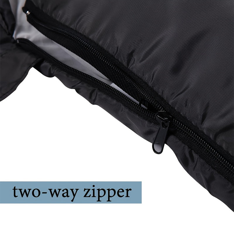 3-Season Camping Sleeping Bag with Pillow & Compression Sack – Lightweight Sleep System for Adults, Hiking Backpacking Outdoor Adventures Travel & Emergency Use, 4 Colors