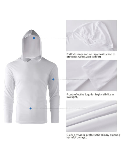 5-Pack Men's Quick-Dry Moisture-Wicking Hooded Sweatshirts Full-Zip Athletic Pullover for Gym Running Outdoor Casual Wear Mixed Colors S-XXXL