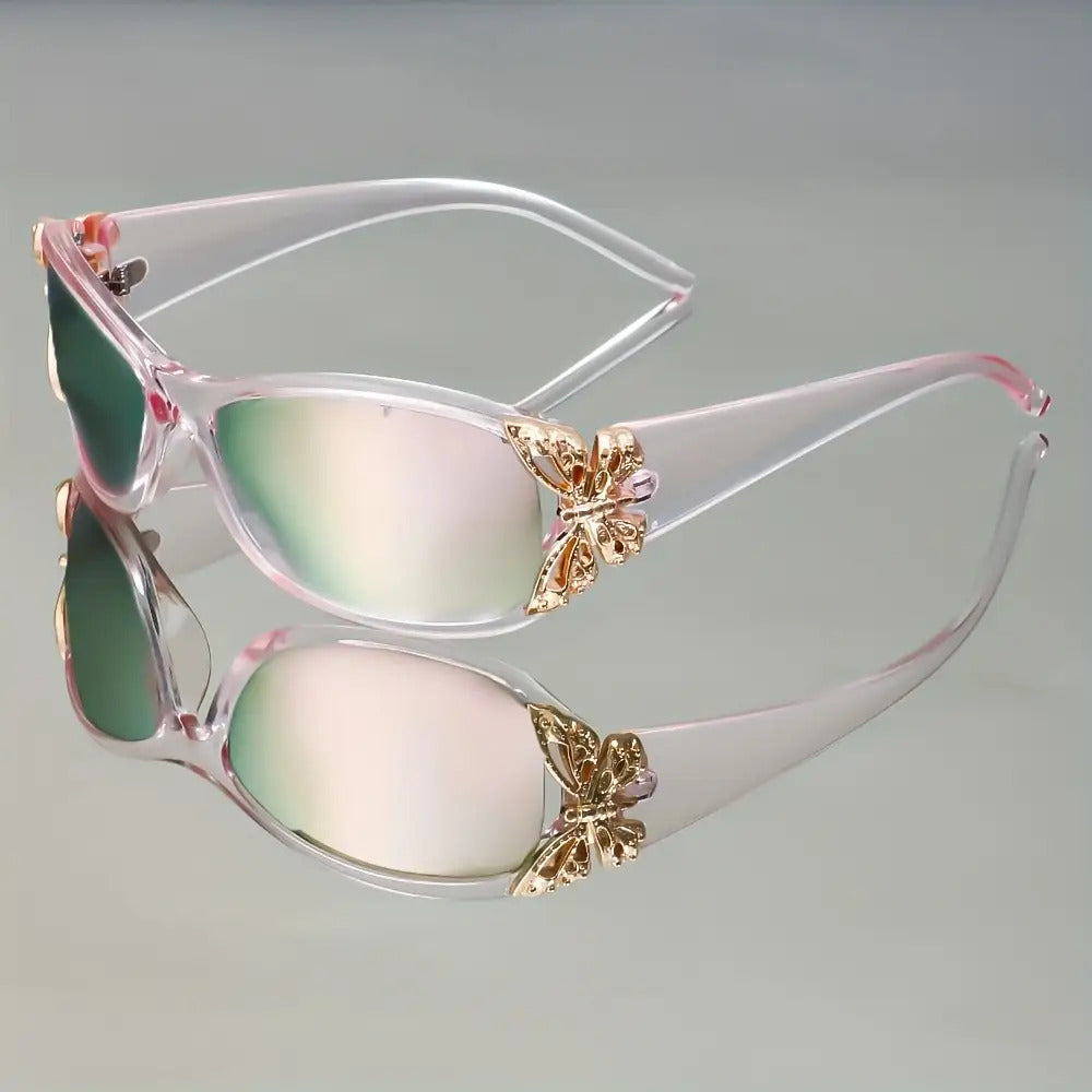 Butterfly Gradient Color Fashion Glasses for Women & Men – High-End Trendy Casual Eyewear, Multifunctional Stylish Sunglasses for Daily Wear & Outdoor Use