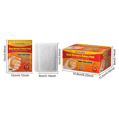 Hand Warmers 20 Pack Odorless 10-Hour Lasting Heat – Disposable Breathable Warmers Safe for Babies Winter Outdoor Travel Camping Skiing Bedtime