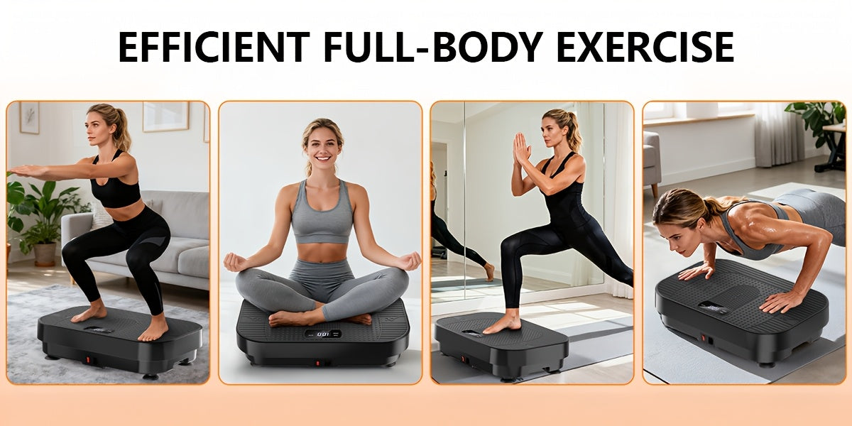 Vibration Plate Exercise Machine for Weight Loss & Lymphatic Drainage – Full Body Workout Platform with 99-200 Speed Levels, Quiet Motor, Portable Home Gym, Muscle Toning, 330 lbs Capacity