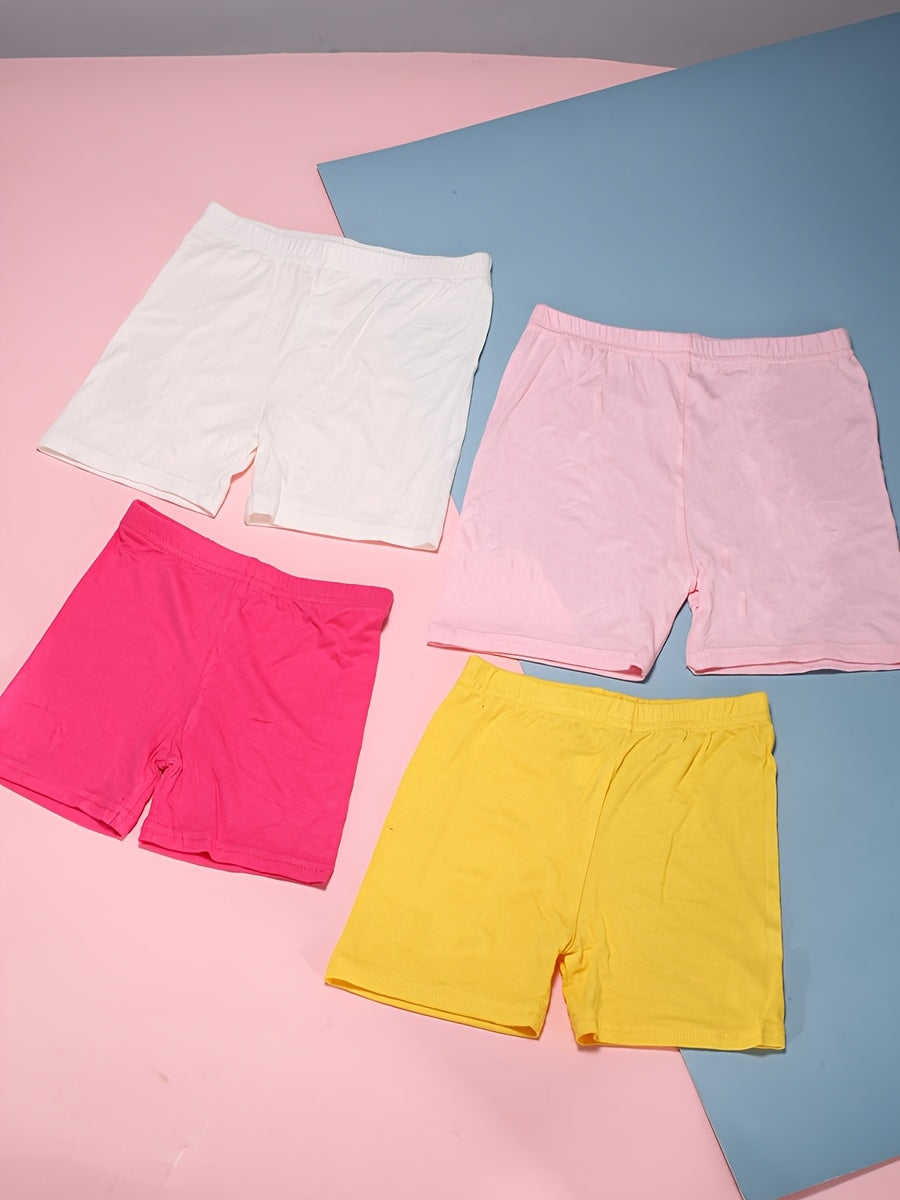 Girls Bike Shorts 6-Pack Soft Modal Cartwheel Shorts for Toddlers Kids – Under Dress Dance Biker Shorts Multicolor for Outdoor Play Ages 2-10