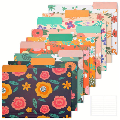 Plastic Manila Folders 27/54 Pack – 9 Colors Heavy Duty Poly Filing Folders, Letter Size 1/3 Cut Tab, Back to School Classroom Organization for Office, Teachers & Students