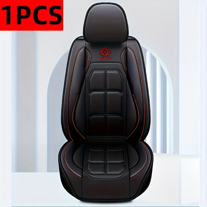 Faux Leather Car Seat Covers Universal Fit – Waterproof & Dirt-Resistant Protective Seat Cover for Cars, SUVs, Vans & Trucks, 1pc / 2pcs / 5pcs Set, Multiple Colors