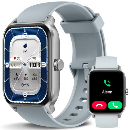 FAWEIO Smart Watch with Alexa & Wireless Calling – 1.8" HD Touchscreen, Fitness Tracker, 100+ Sports Modes, Compatible with iPhone & Android, for Women & Men