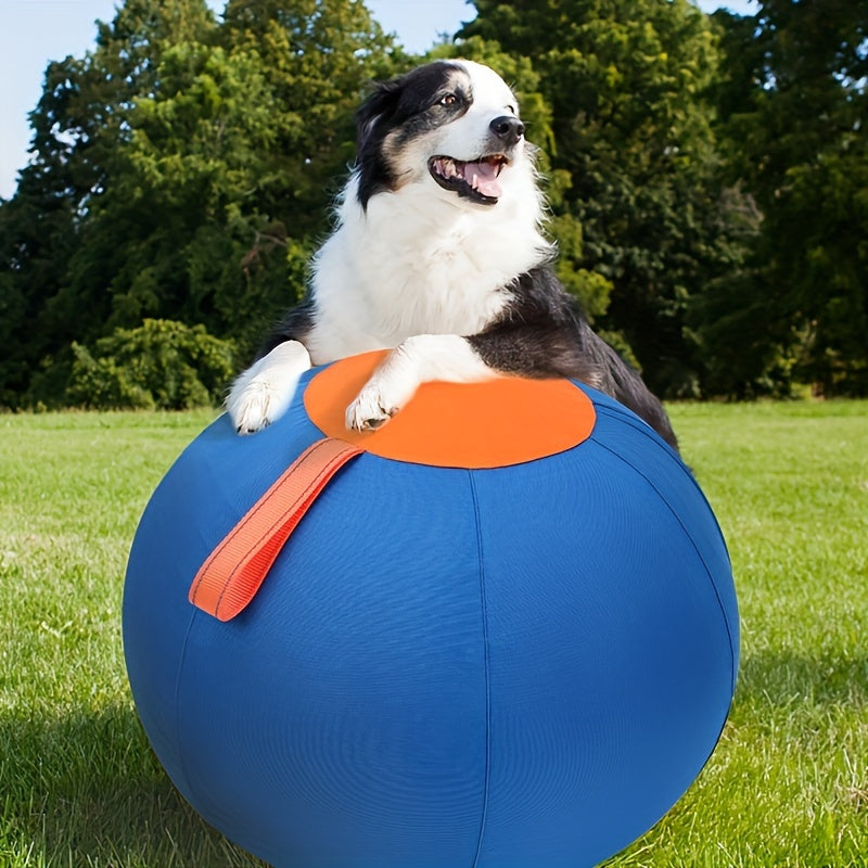 Large Inflatable Dog Ball Toy – Interactive Herding Training Ball for Dogs, Anti-Boredom Exercise Toy for Bulldogs, Golden Retrievers & Australian Shepherds, No Battery Required