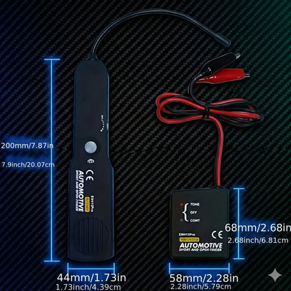 EM415PRO Automotive Wire Tracker Kit 6-42V DC Circuit Tester – Fast Locate Broken Wires & Short Circuits with Non-Contact Induction Probe – Essential Car Electrical Diagnostic Tool for Vehicle Repair