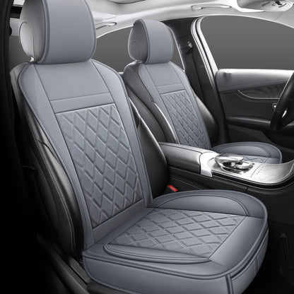 Universal Front Car Seat Covers 2-Pack Full Surround High-Back Bucket Seat Protector Anti-Slip Easy Install for Cars SUVs Trucks - Multiple Colors & Styles