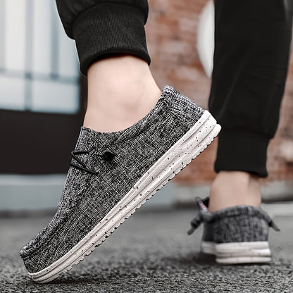 Men's Plus Size Breathable Vintage Canvas Loafers Low-Top Casual Sneakers Round Toe Slip-On Shoes for Outdoor Sports Daily Wear All Seasons Beige Black Blue Brown US 7-13