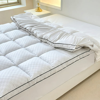 Quilted Pillow Top Mattress Topper 1000GSM Cooling - Fitted Mattress Cover Deep Pocket 8-21", Soft Mattress Protector for Twin Full Queen King Cal King