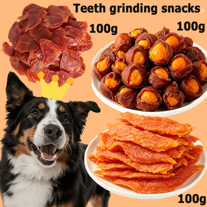 High Protein Dog Treats Chicken Duck Jerky Grain-Free Training Rewards Sausage Dental Health Low Fat Easily Digestible Medium Large Breeds Gift Box Multi-Flavor Sets
