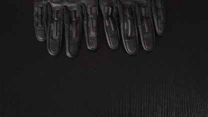 Tactical Full Finger Gloves with Touchscreen Compatibility Anti-Skid Wear-Resistant for Motorcycle Hiking Camping Hunting Shooting Cycling Outdoor Sports Men Women Black