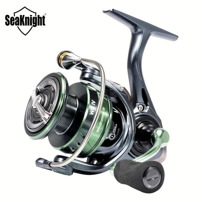 SeaKnight WR Series Spinning Fishing Reel – 9+1BB, 5.2:1 Gear Ratio, 13kg/28lbs Max Drag, 3 Carbon Plate Brake, Aluminum & Stainless Steel, Freshwater Saltwater Reel
