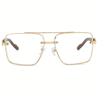 Retro Square Woodgrain Sunglasses for Men & Women – UV400 Gradient AC Lenses, Lightweight PC Frame, 7 Color Options, Vintage Street Style Eyewear for Driving, Travel & Everyday Wear