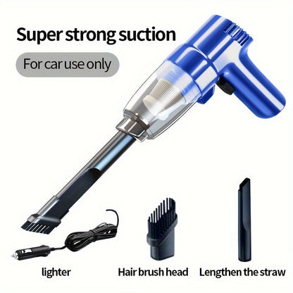 Corded Car Vacuum Cleaner 3KPa Suction Handheld Lightweight – 3M Cord, Single-Point Exhaust, One-Click Dust Cup Empty for Cars, Trucks & Home Cleaning – No Battery Needed