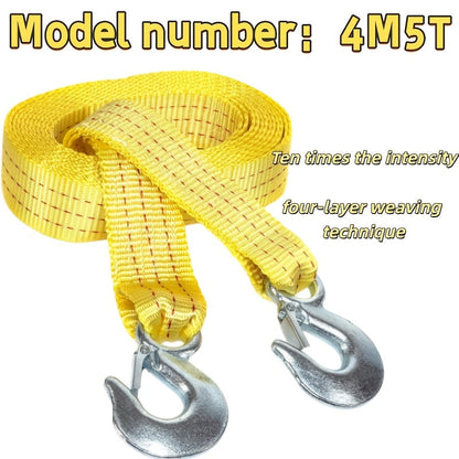 Heavy Duty Recovery Tow Strap 11000 LBS 4M/13FT – Forged Steel Hook Trailer Winch Strap for Off-Road Vehicle Rescue, Emergency Towing for SUV Truck Pickup 4x4, Essential Off-Road Recovery Kit